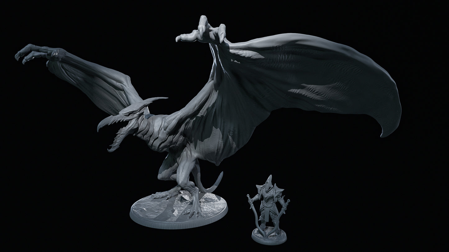 Dinoworld - Kingdoms #3 - Kaiju Pterosauria - DnD/Pathfinder/TTRPG Figure