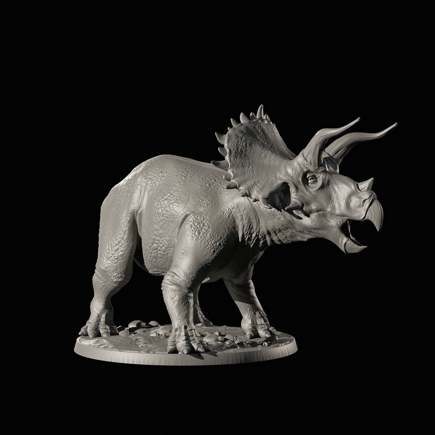Dinoworld - Kingdoms #4 - Triceratops #1 - DnD/Pathfinder/TTRPG Figure