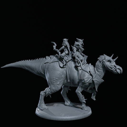 Dinoworld - Kingdoms #3 - Shantungosaurus Gigantes w/Riders - DnD/Pathfinder