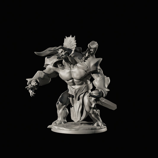 Dinoworld - Kingdoms #4 - King Ceratopsia  - DnD/Pathfinder/TTRPG Figure