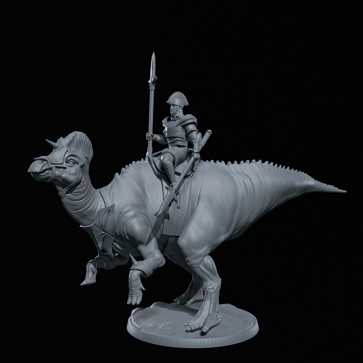 Dinoworld - Kingdoms #3 - Magnapaulia w/Rider - DnD/Pathfinder/TTRPG Figure