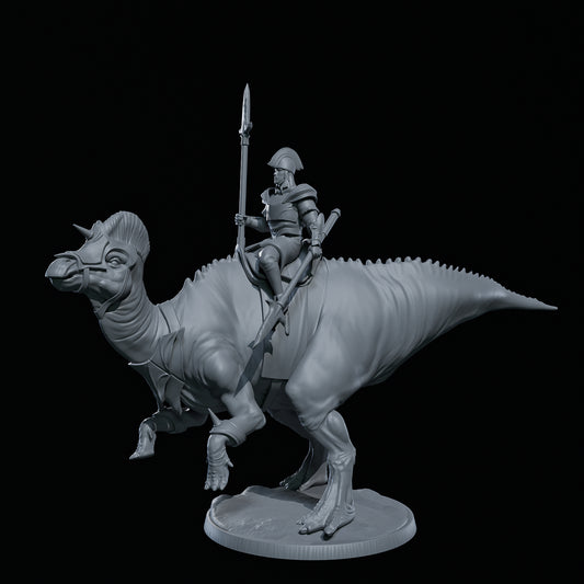 Dinoworld - Kingdoms #3 - Magnapaulia w/Rider - DnD/Pathfinder/TTRPG Figure