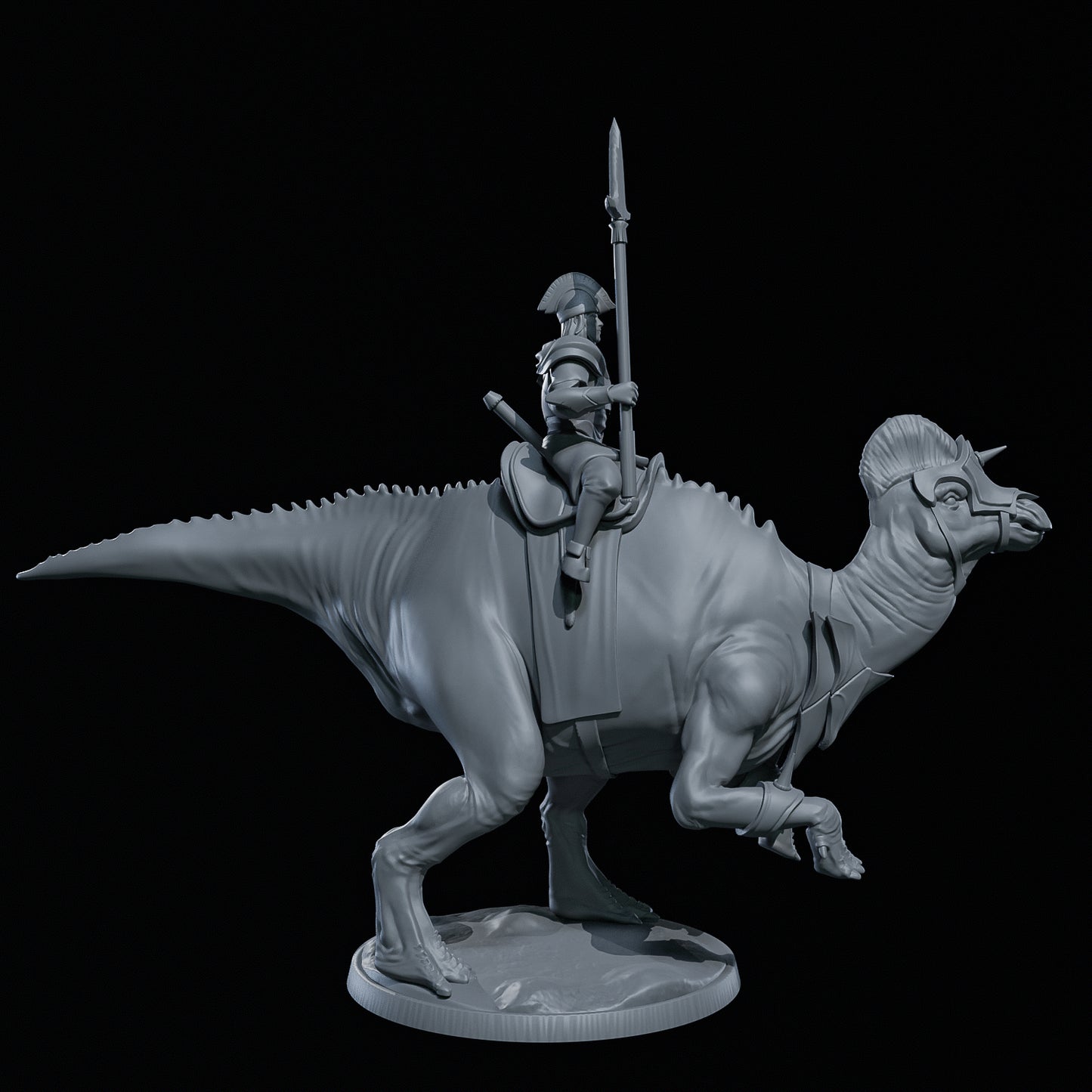 Dinoworld - Kingdoms #3 - Magnapaulia w/Rider - DnD/Pathfinder/TTRPG Figure