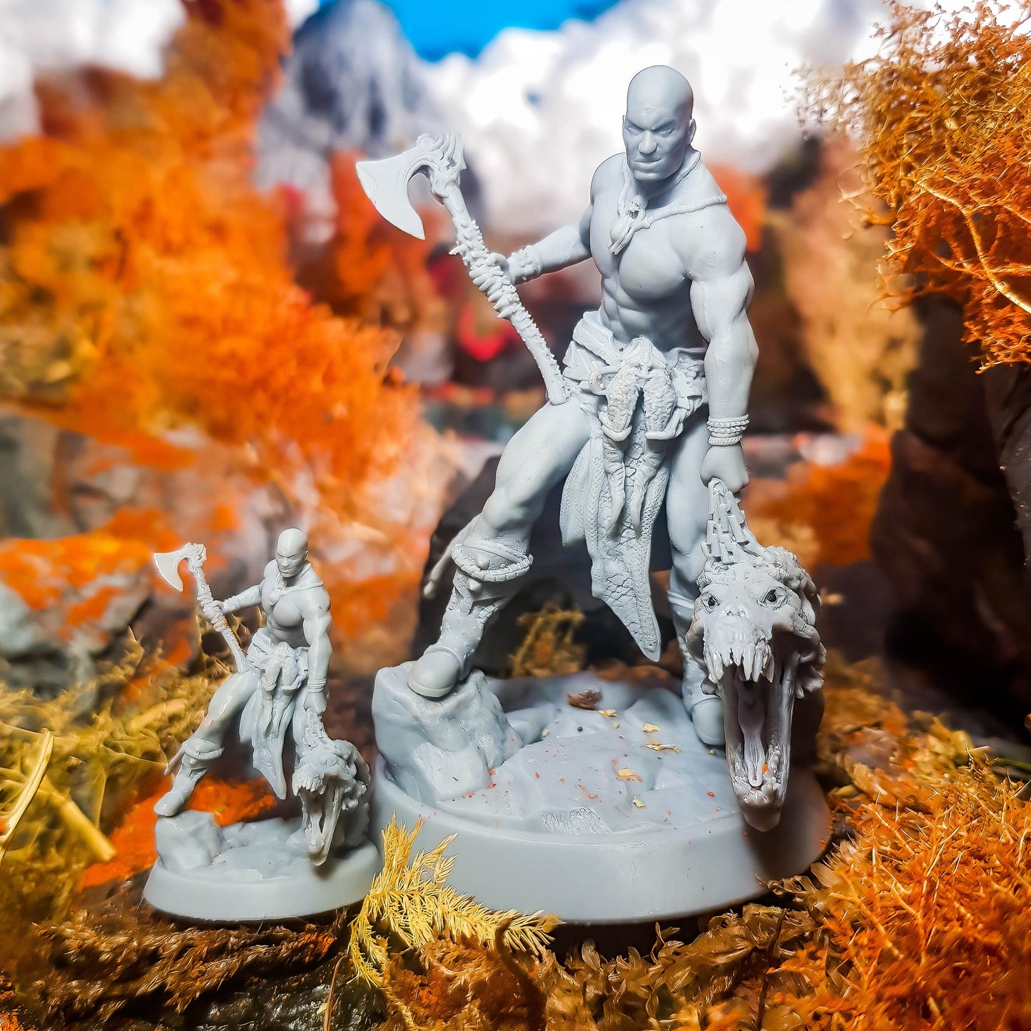 Printomancer - Boneflesh Warrior - 32/75mm Pin Up/Figure/Model/Diorama