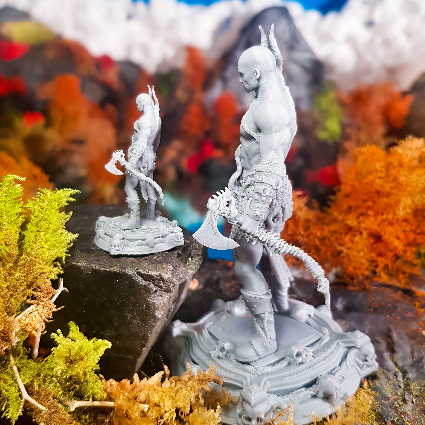 Printomancer - Dragon Warrior - 32/75mm Pin Up/Figure/Model/Diorama