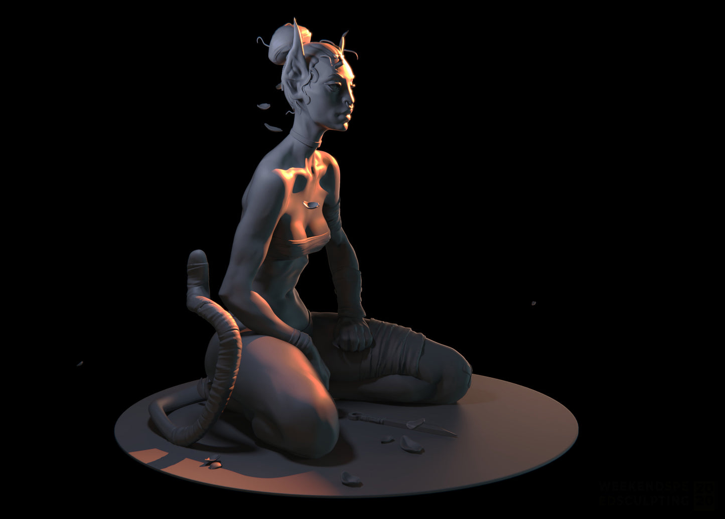 Z Kino - Catwoman - 75mm Pin Up/Figure/Model/Diorama