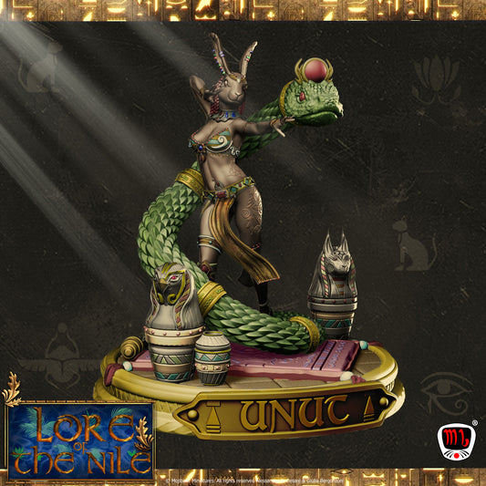 Mojibake - Lore of the Nile - Unut, Goddess of Fertility - 120mm Pin Up/Figure/Model/Diorama - Helios3DPrinting