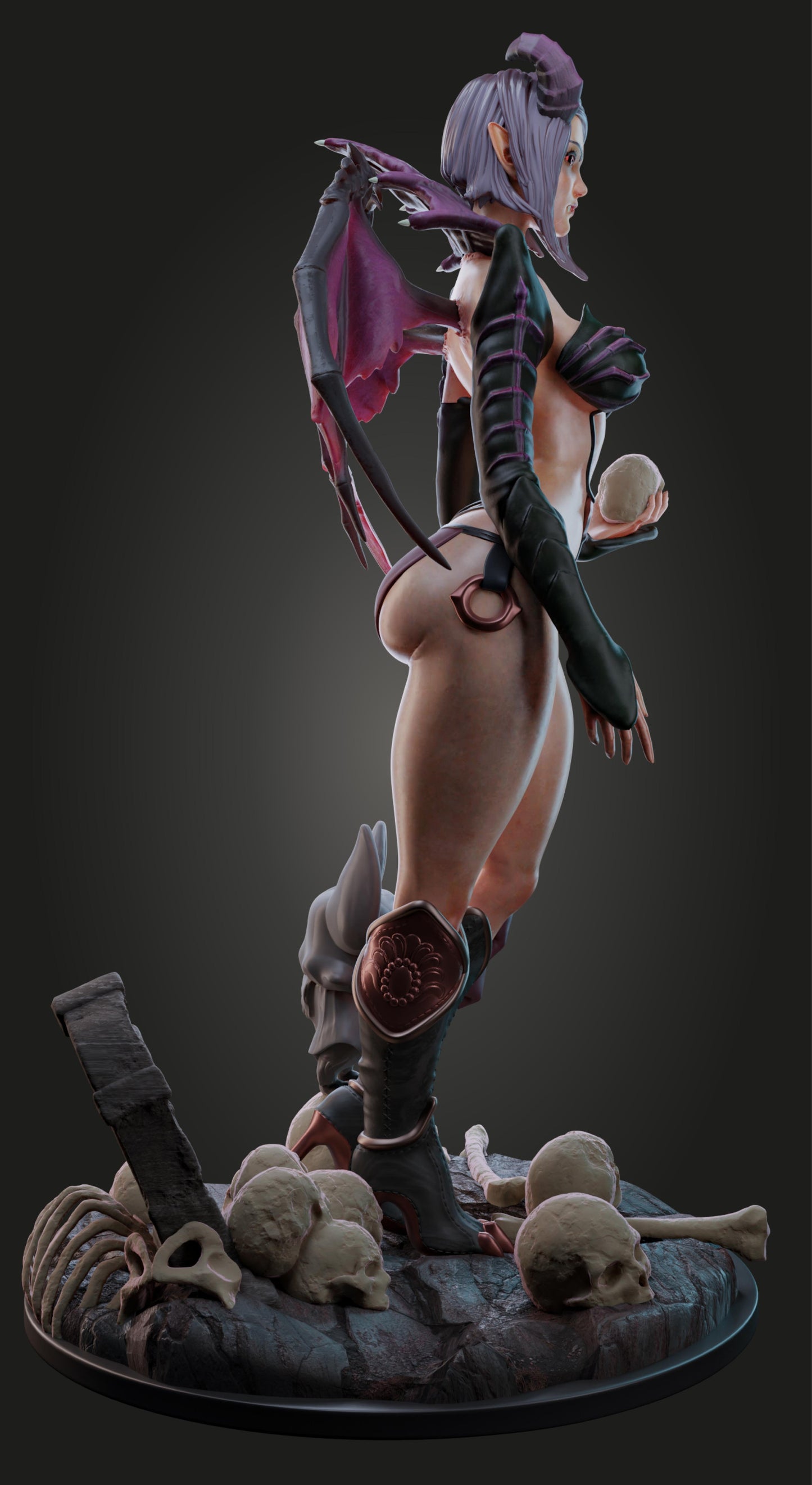 AMCM Studios - Scarlet Bloodmoon - 32/75mm Pin Up/Figure/Model/Diorama - Helios3DPrinting