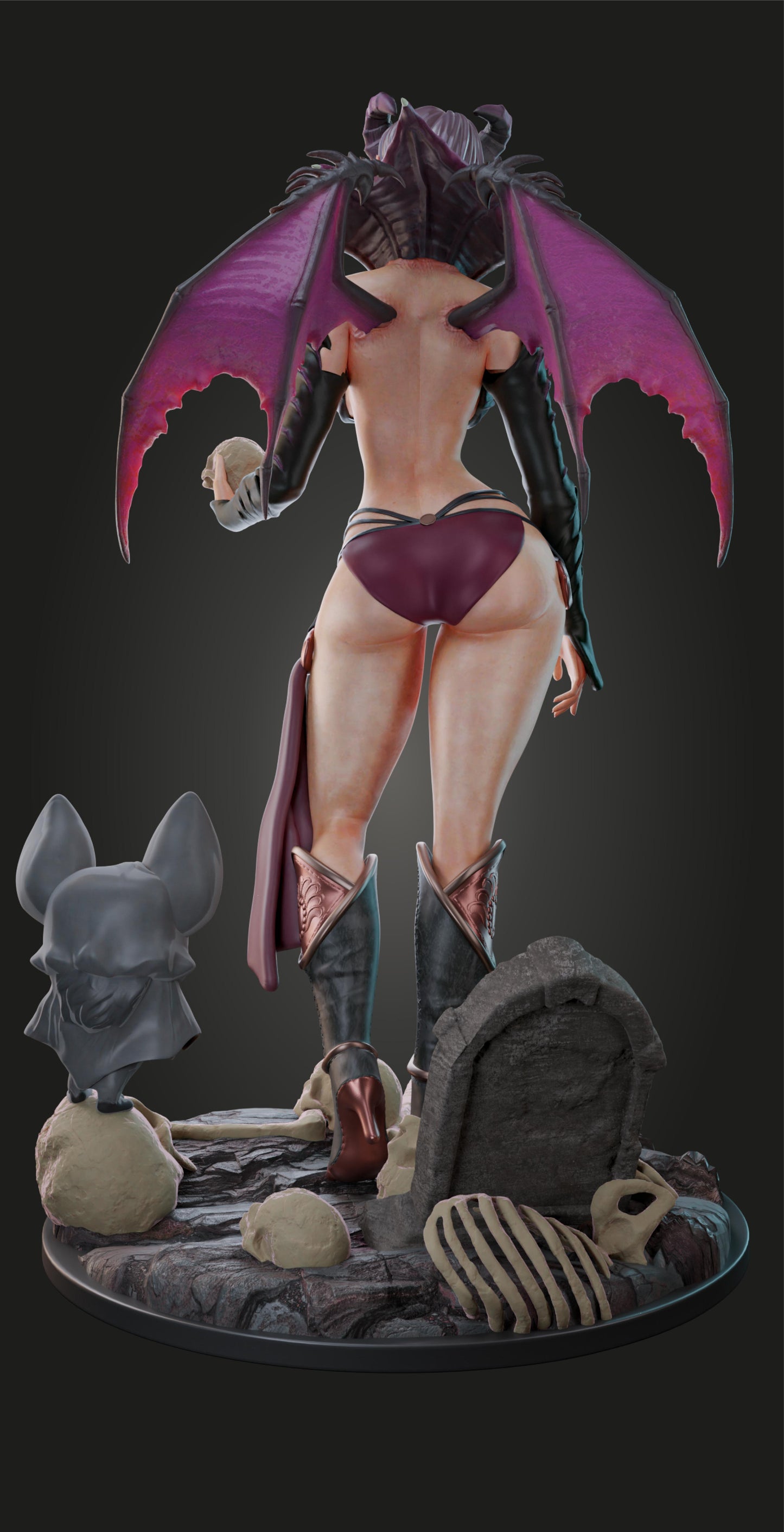 AMCM Studios - Scarlet Bloodmoon - 32/75mm Pin Up/Figure/Model/Diorama - Helios3DPrinting
