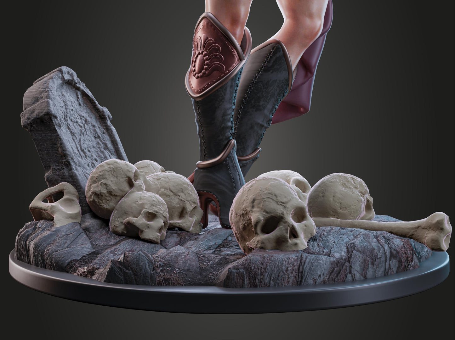 AMCM Studios - Scarlet Bloodmoon - 32/75mm Pin Up/Figure/Model/Diorama - Helios3DPrinting