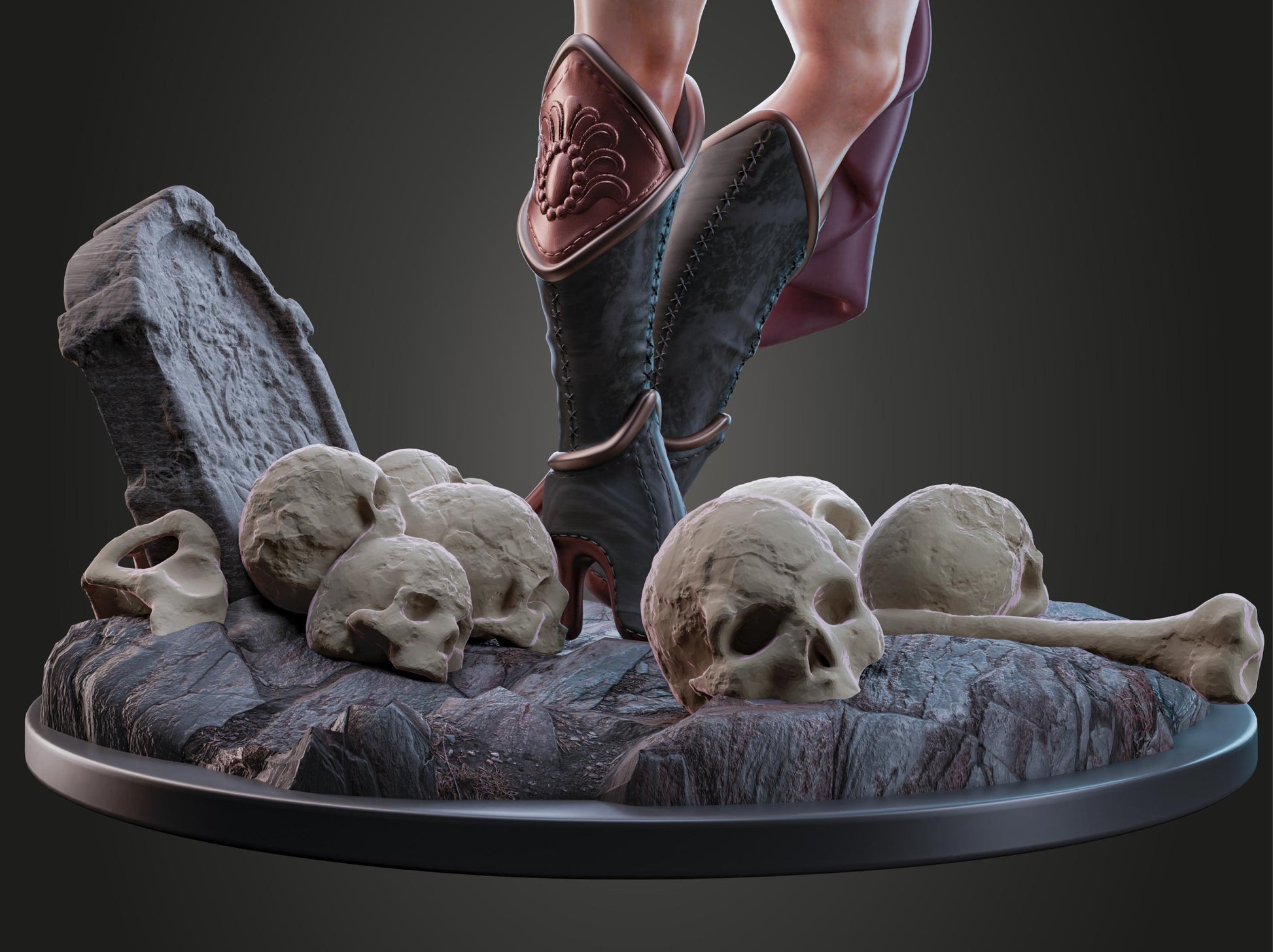 AMCM Studios - Scarlet Bloodmoon - 32/75mm Pin Up/Figure/Model/Diorama - Helios3DPrinting