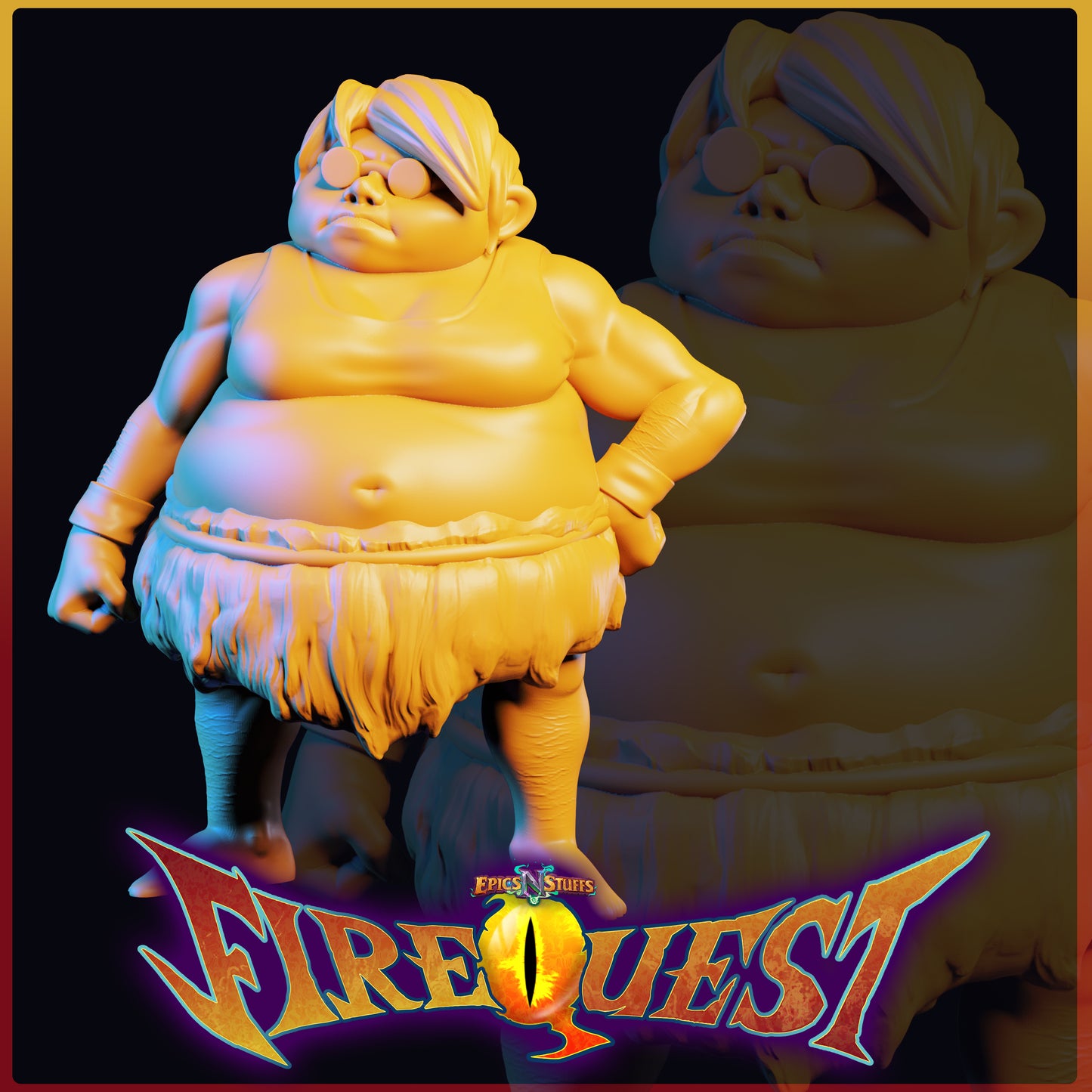 Lance Wilkinson - Fire Quest - Vacationer - 32/85mm DnD/TTRPG Figure/Miniature