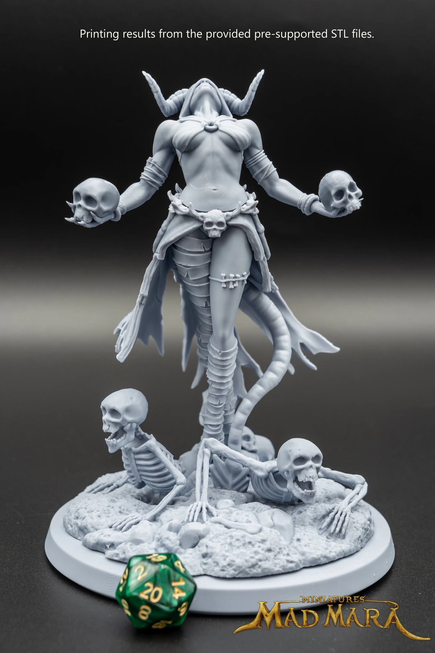 Mad Mara Miniatures - Gravechantress Vaelara - 150mm Pin Up/Figure/Model/Diorama