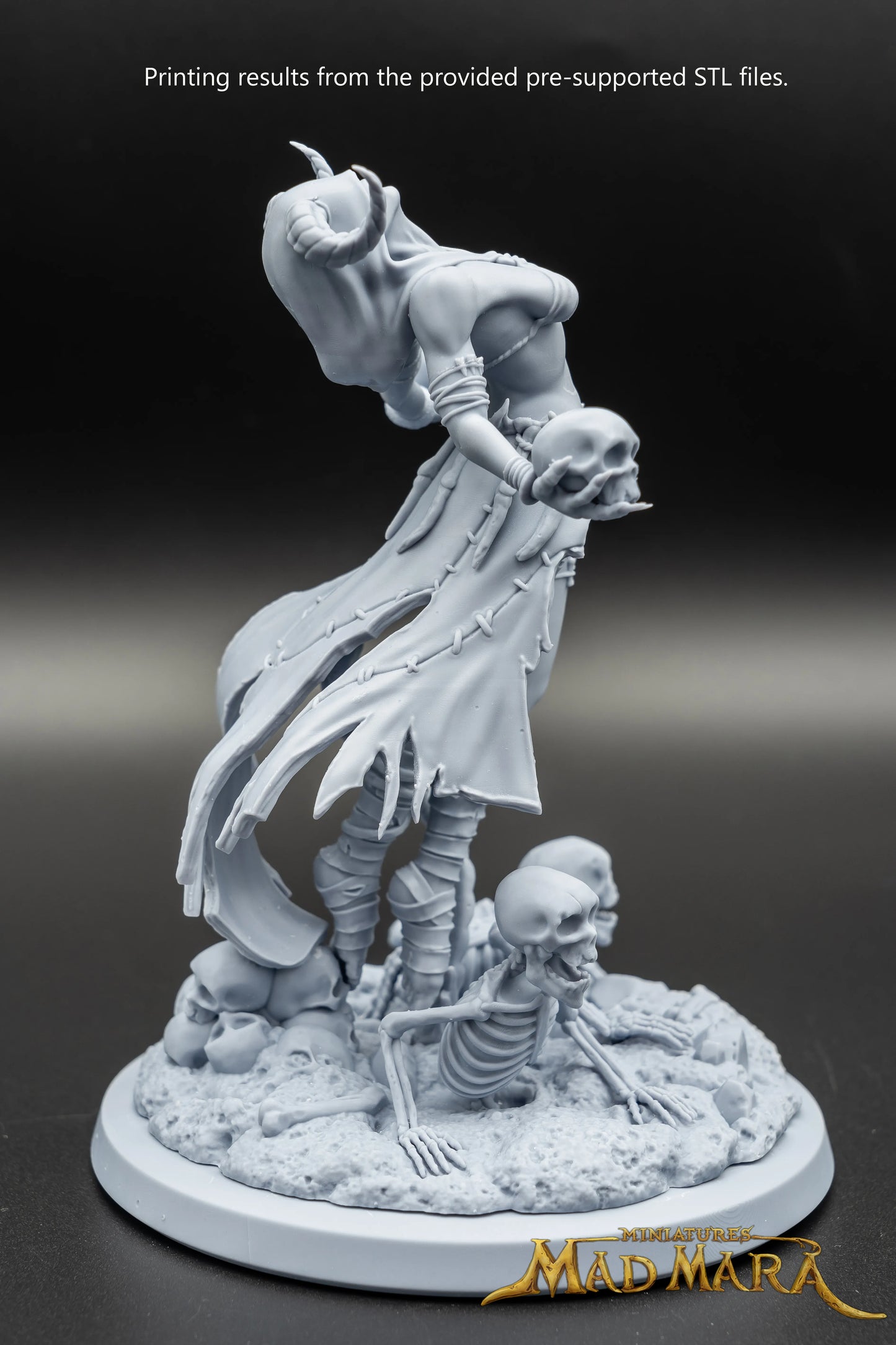 Mad Mara Miniatures - Gravechantress Vaelara - 150mm Pin Up/Figure/Model/Diorama