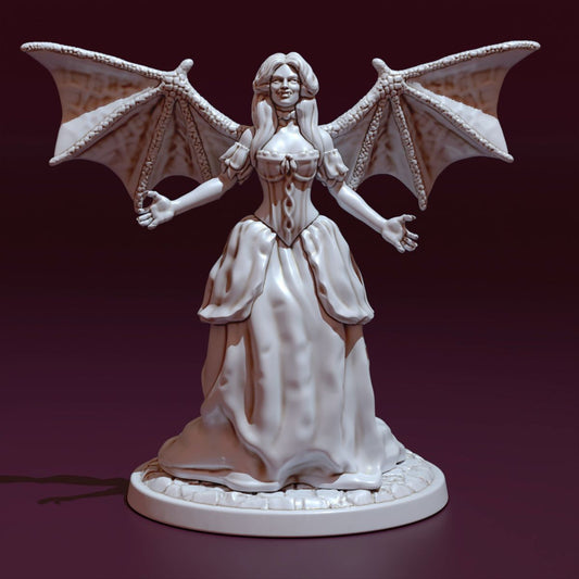 Medusa Miniatures - Vampire Nosferatu Female #2 - DnD/TTRPG/Roleplaying/Wargames