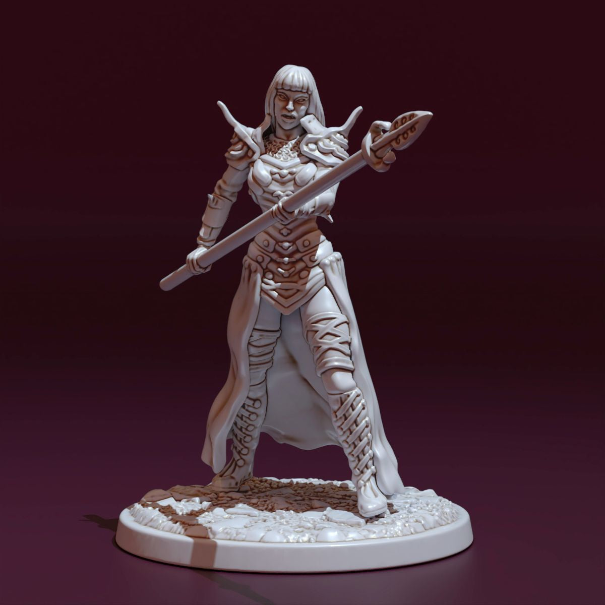 Medusa Miniatures - Vampire w/Spear - DnD/TTRPG/Roleplaying/Wargames
