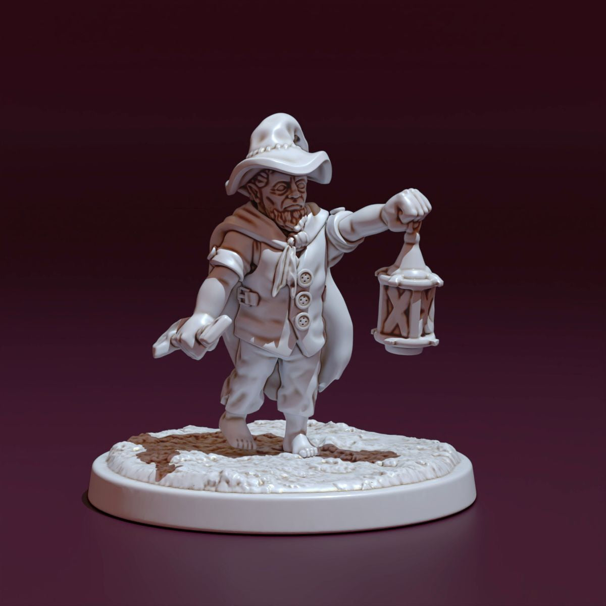 Medusa Miniatures - Vampire Halfling Gravedigger - DnD/TTRPG/Roleplaying/Wargames