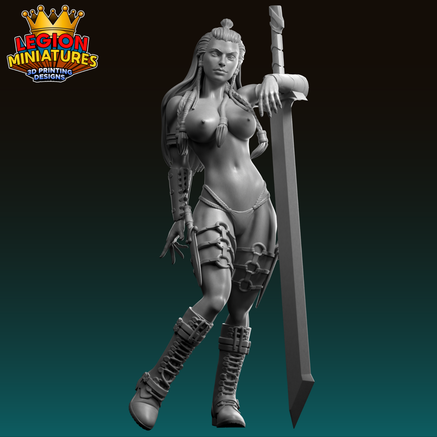 Lucia Sanchez - Northern Valkyries - Varya - 75mm Pin Up/Figure/Model/Diorama