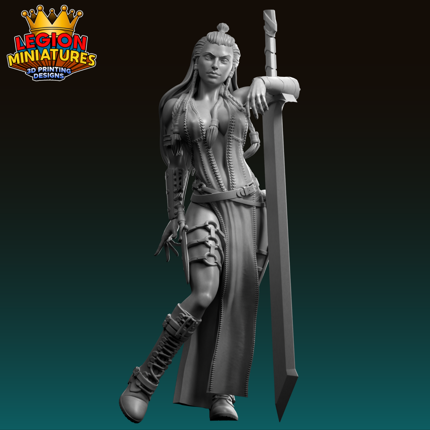 Lucia Sanchez - Northern Valkyries - Varya - 75mm Pin Up/Figure/Model/Diorama