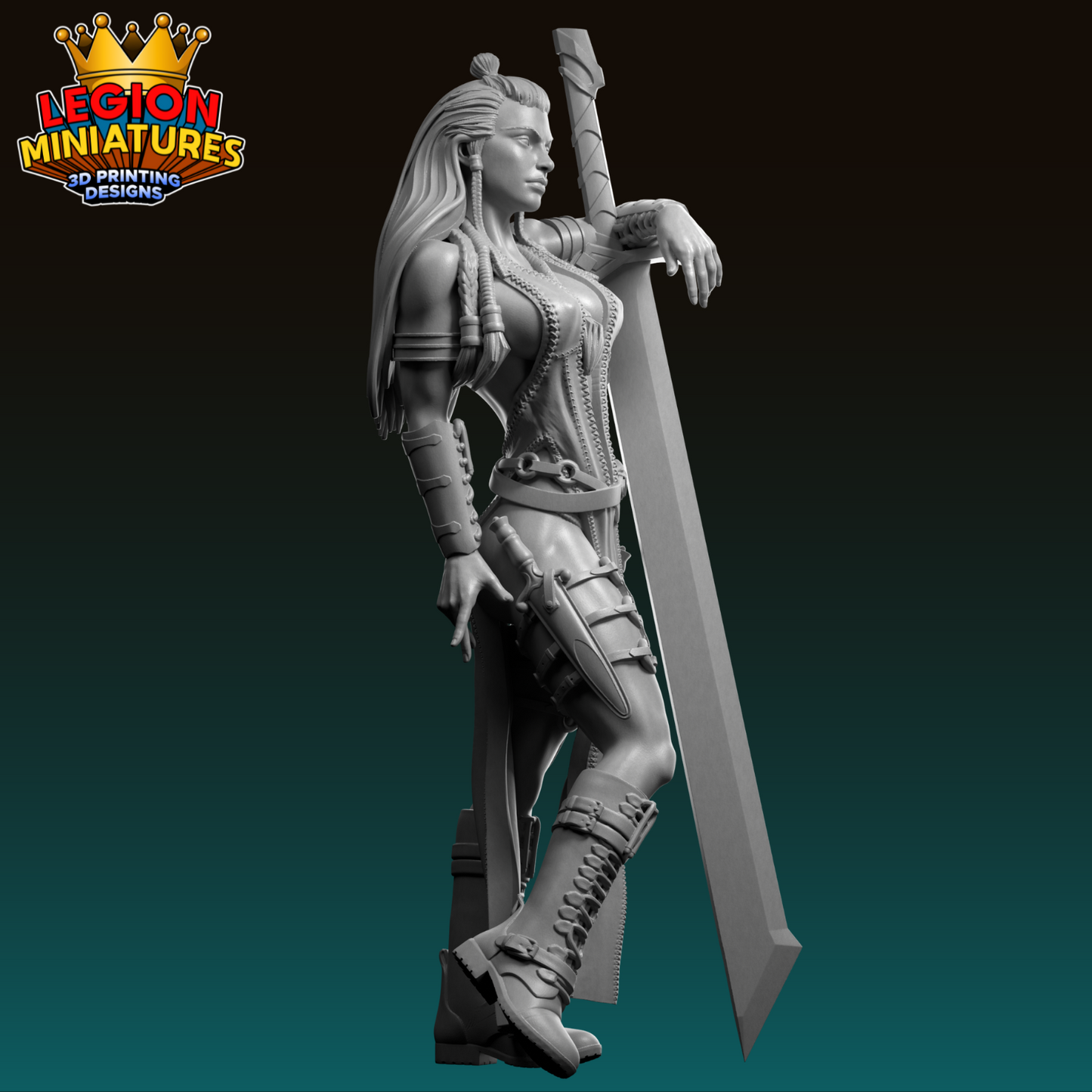 Lucia Sanchez - Northern Valkyries - Varya - 75mm Pin Up/Figure/Model/Diorama