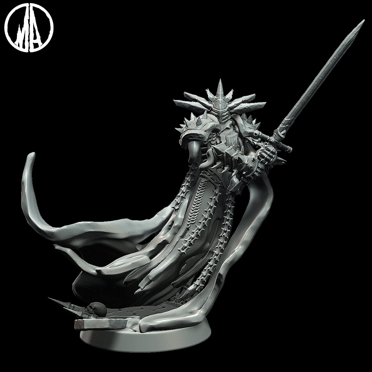Monolith Arts - Lost Souls - Vile Knight - DnD/TTRPG Figure/Miniature
