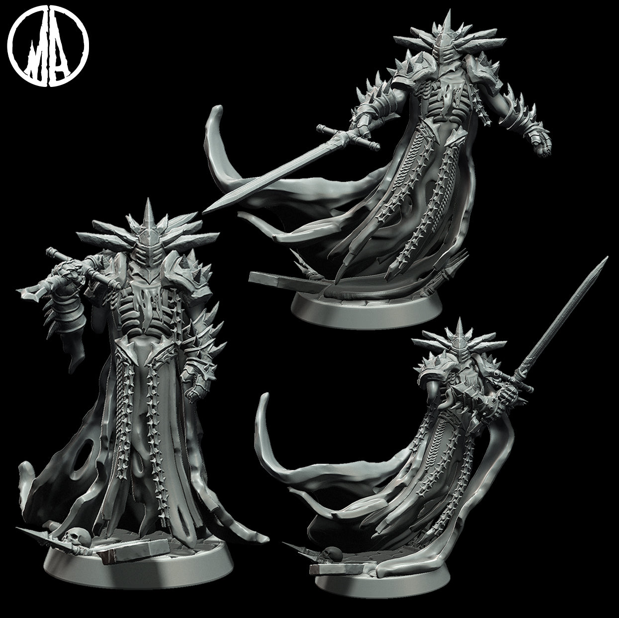 Monolith Arts - Lost Souls - Vile Knight - DnD/TTRPG Figure/Miniature