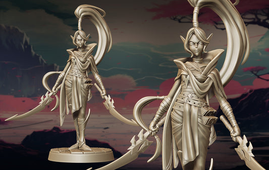 Lily's Minis - Guardian Sisters II - Vylessa Nightbane - 75mm Pin Up/Figure/Model/Diorama