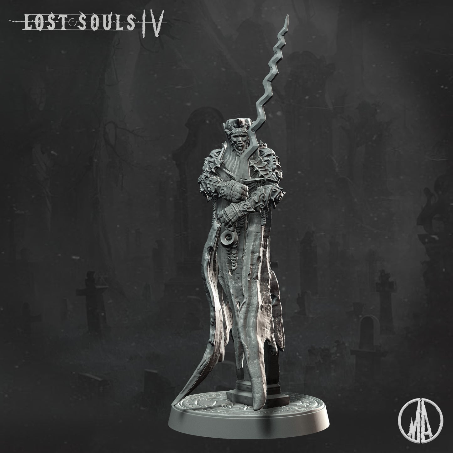 Monolith Arts - Lost Souls IV - Wandering Apparition #1 - DnD/TTRPG Figure/Miniature
