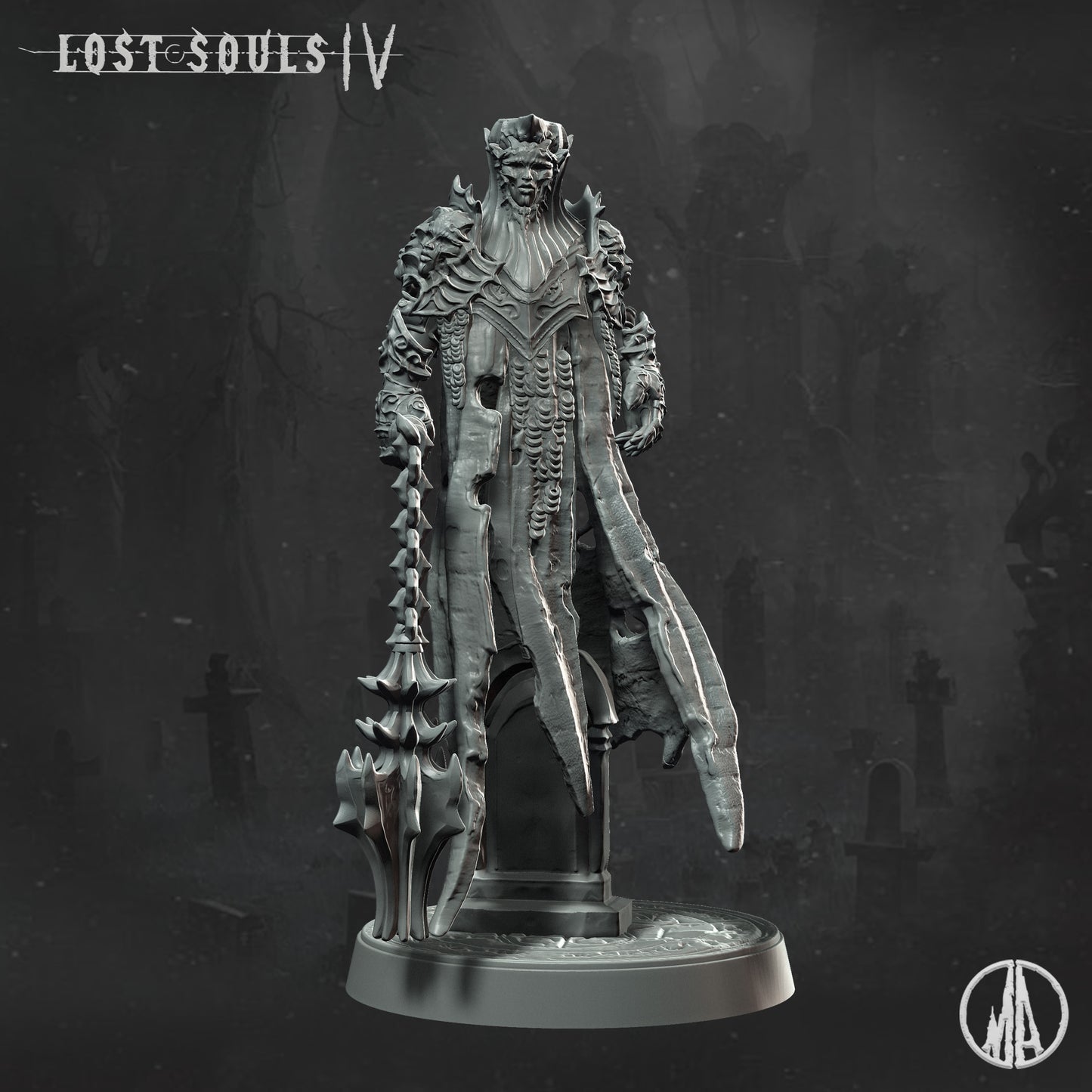 Monolith Arts - Lost Souls IV - Wandering Apparition #3 - DnD/TTRPG Figure/Miniature