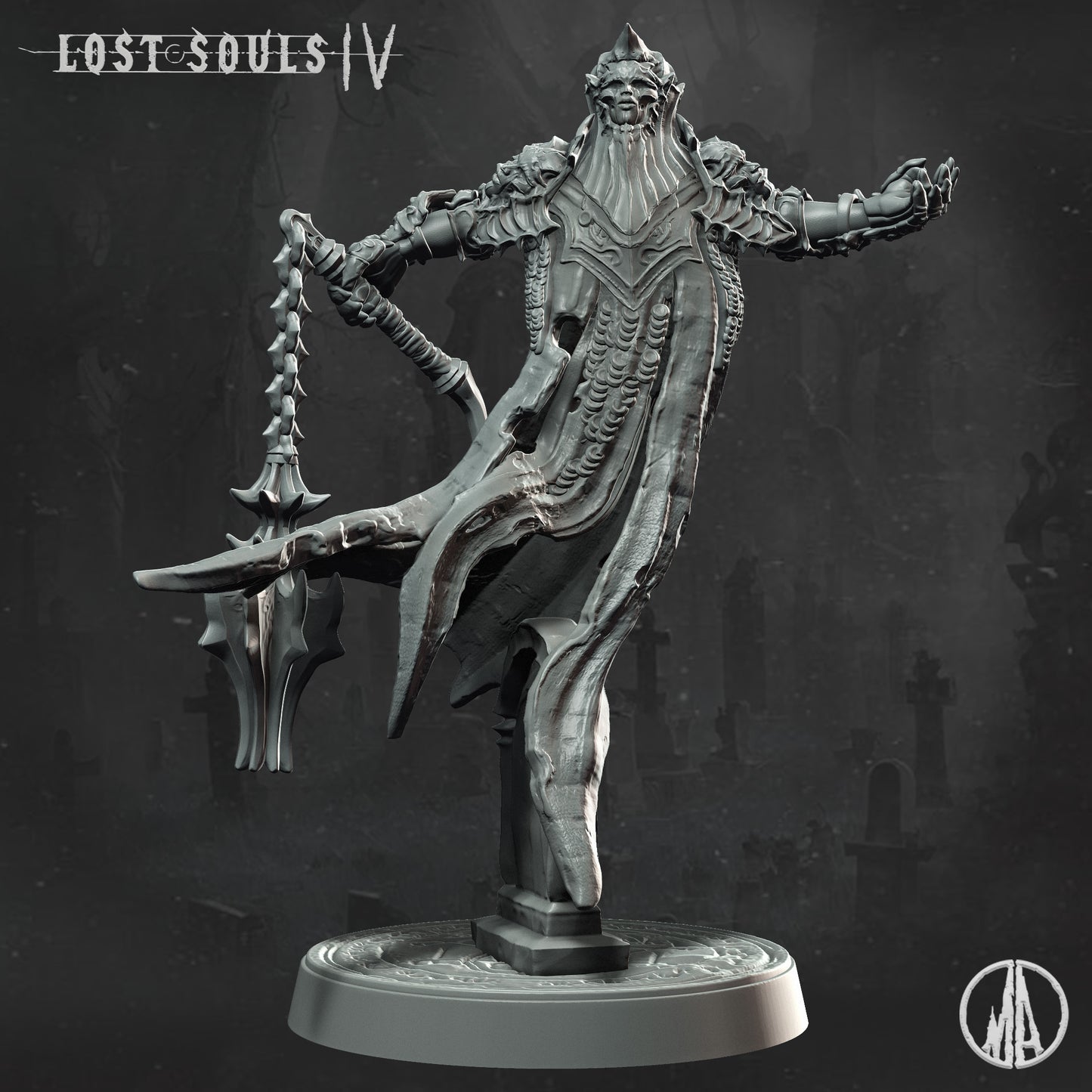 Monolith Arts - Lost Souls IV - Wandering Apparition #4 - DnD/TTRPG Figure/Miniature