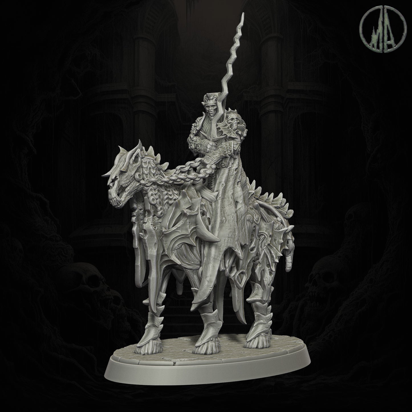 Monolith Arts - Echoes of the Void - Wandering Apparition Rider - DnD/TTRPG Figure/Miniature