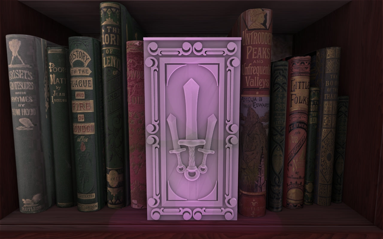 Crosslances - Book Nook/Shelf Insert - Fighter