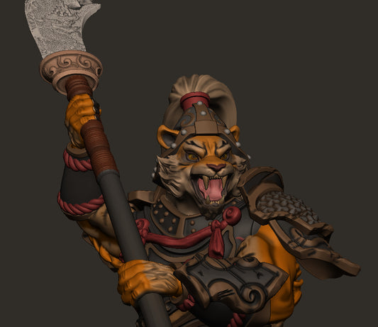 Mojibake - Battle for Xiuyu - Tabaxi Warriors - DnD/TTRPG Figure/Miniature - Helios3DPrinting