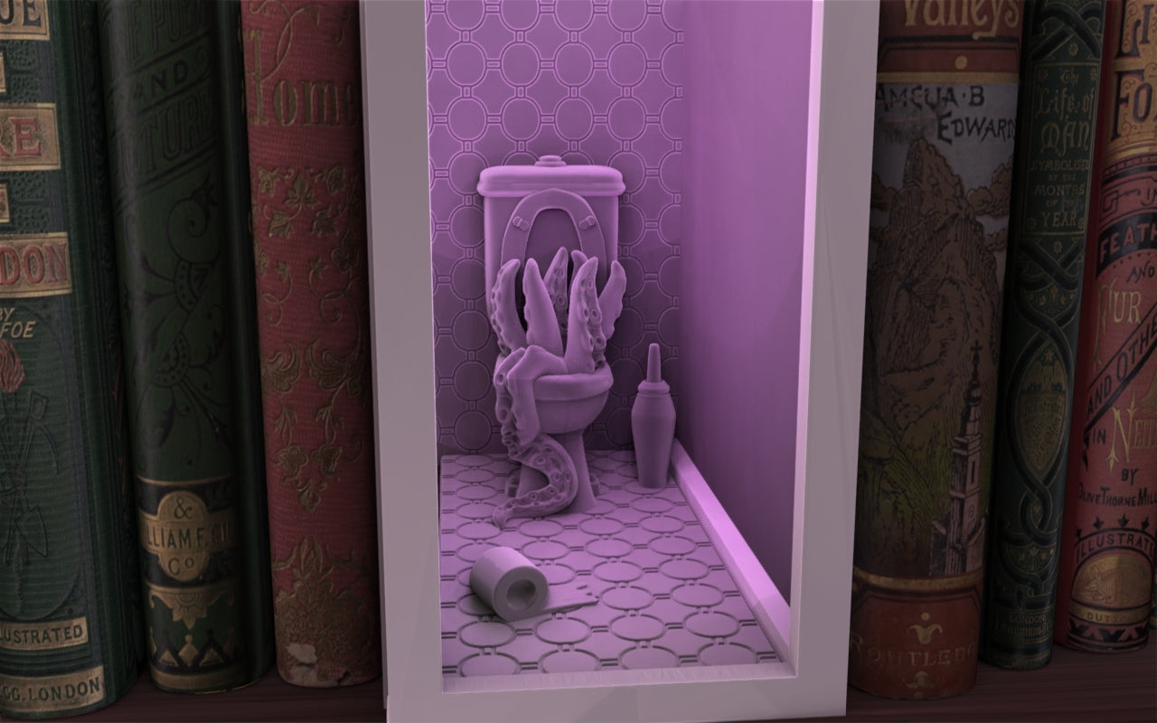 Crosslances - Book Nook/Shelf Insert - Tenacle Infestation