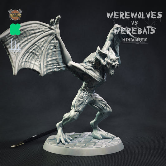 Masons Miniatures - Werebat #1 - DnD/TTRPG Figure/Miniature