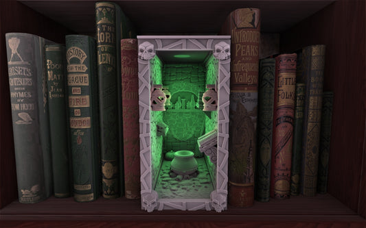 Crosslances - Book Nook/Shelf Insert - Witch Cave