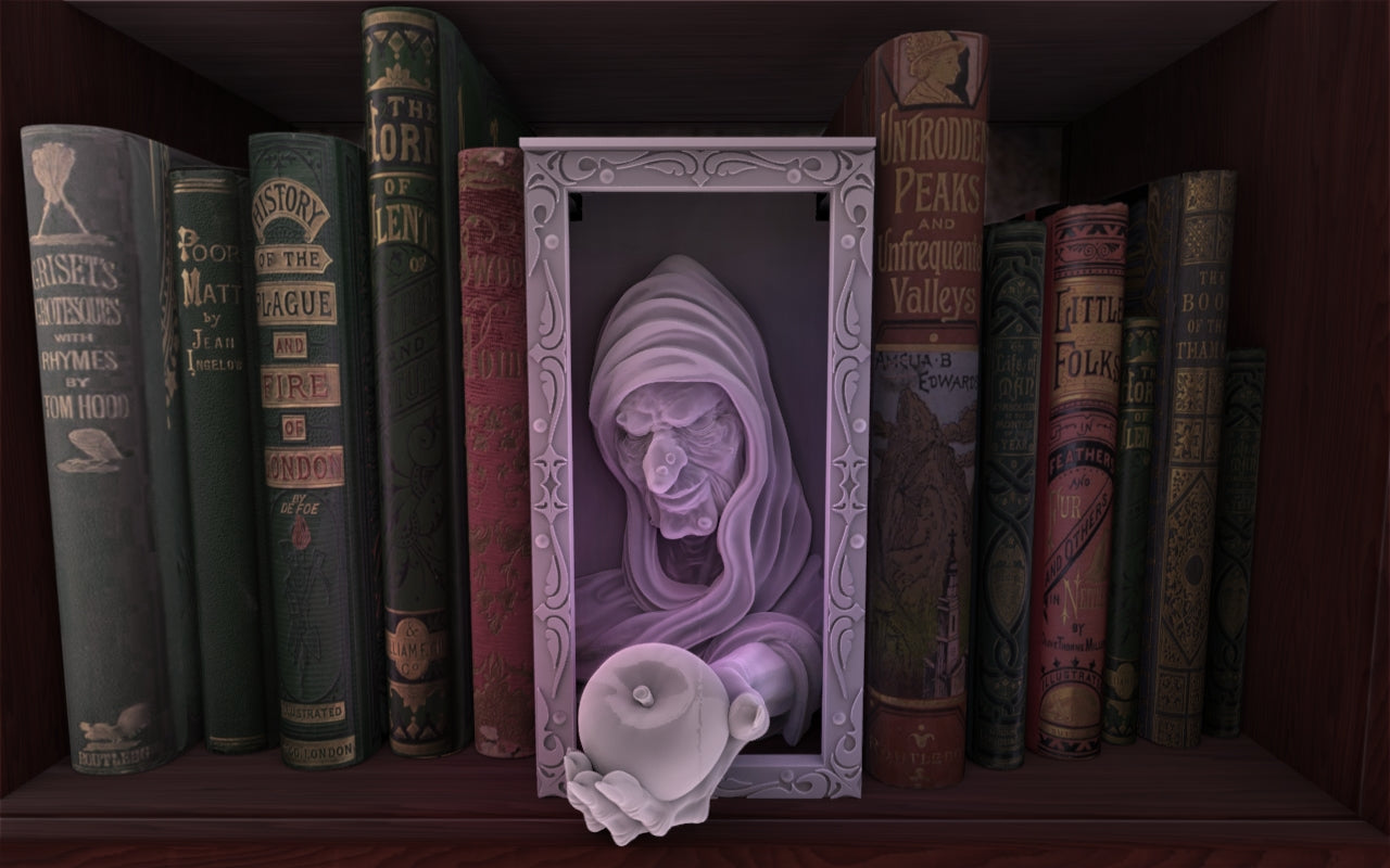 Crosslances - Book Nook/Shelf Insert - Wicked Witch