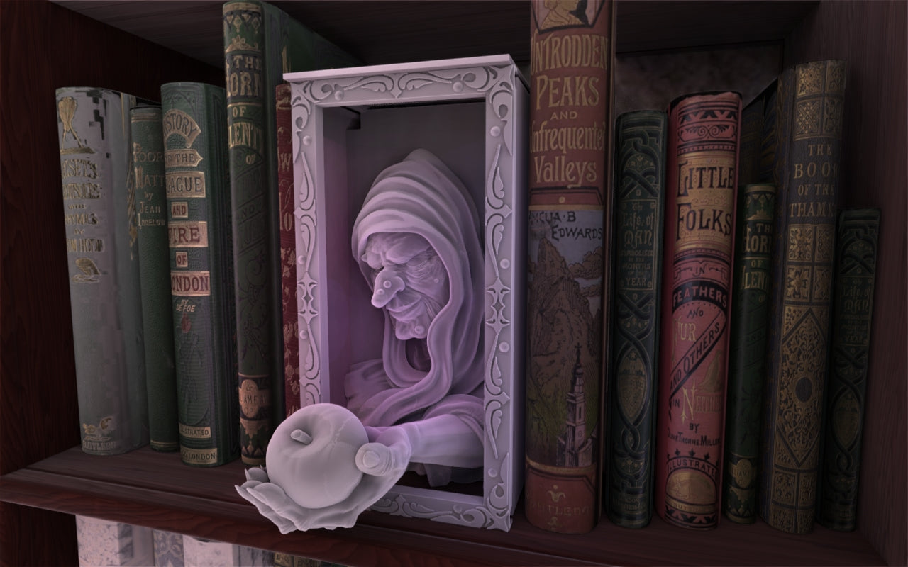 Crosslances - Book Nook/Shelf Insert - Wicked Witch