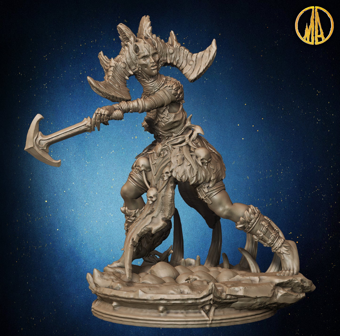 Monolith Arts - Whispering Forest - Witch Doctor Female #3 - DnD/TTRPG Figure/Miniature