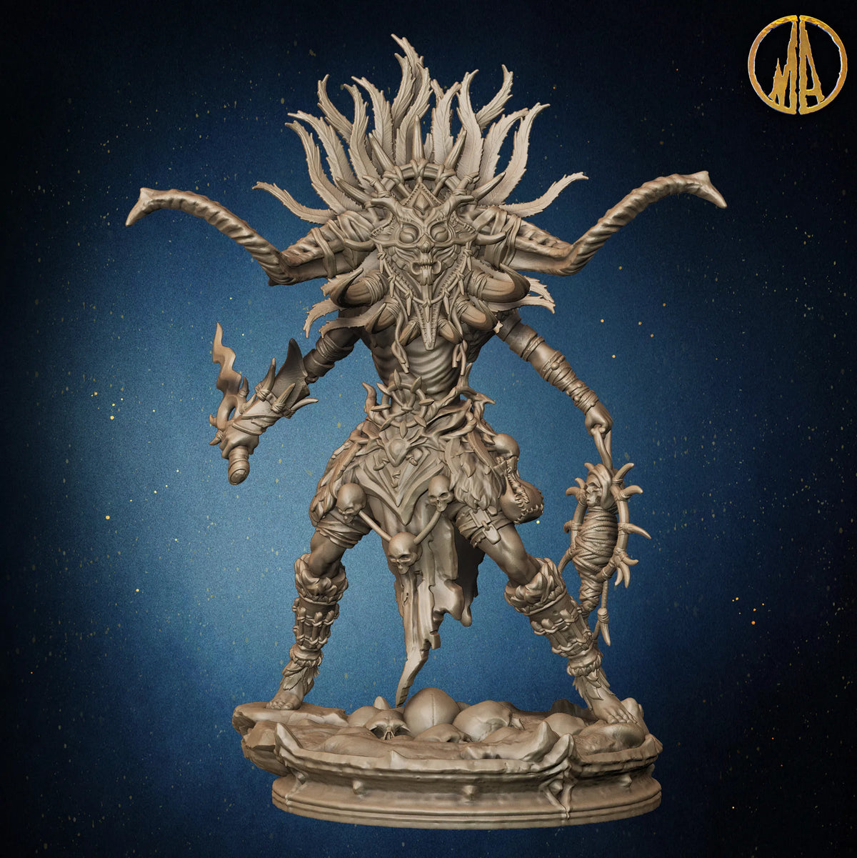 Monolith Arts - Whispering Forest - Witch Doctor Male #2 - DnD/TTRPG Figure/Miniature