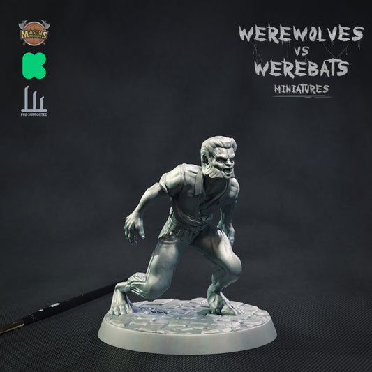 Masons Miniatures - Wolfman #4 - DnD/TTRPG Figure/Miniature