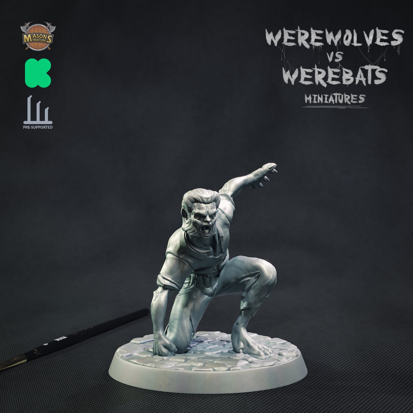 Masons Miniatures - Wolfman #2 - DnD/TTRPG Figure/Miniature