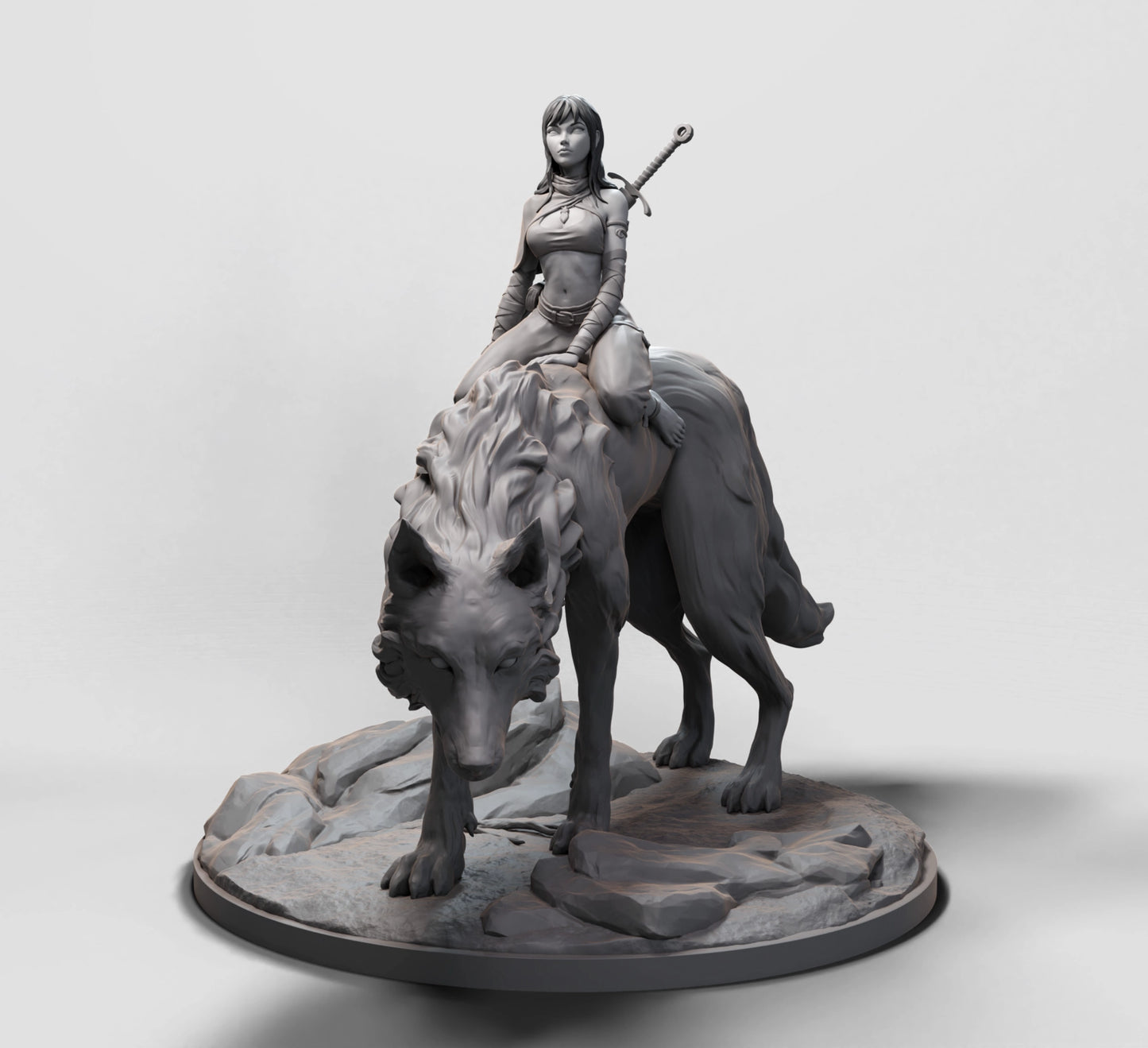 Arxila - Wolfrider (Mounted) - 3 Poses - 160mm Pin Up/Figure/Model/Diorama