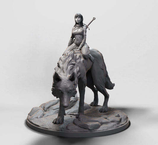 Arxila - Wolfrider (Mounted) - 3 Poses - 160mm Pin Up/Figure/Model/Diorama