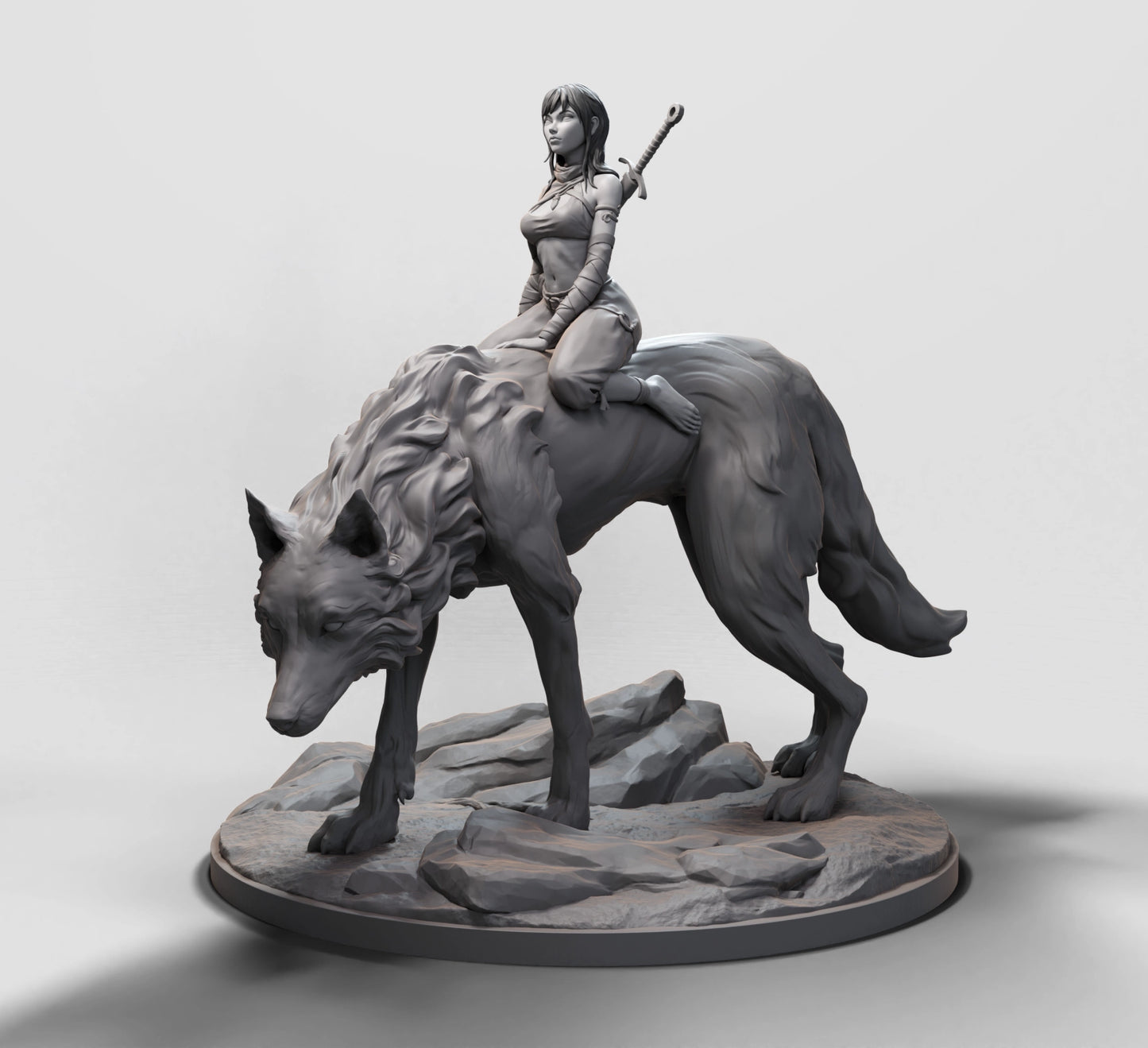 Arxila - Wolfrider (Mounted) - 3 Poses - 160mm Pin Up/Figure/Model/Diorama