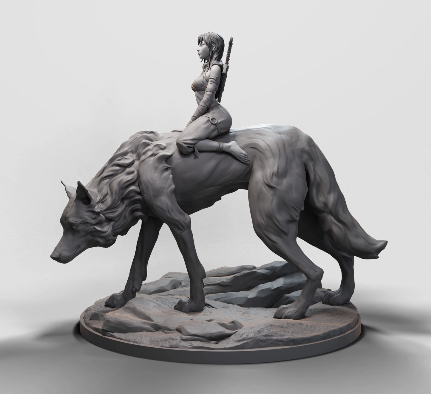 Arxila - Wolfrider (Mounted) - 3 Poses - 160mm Pin Up/Figure/Model/Diorama