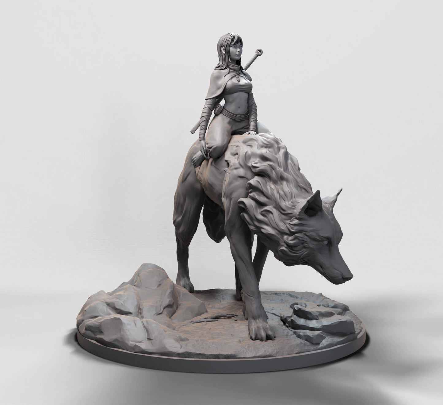 Arxila - Wolfrider (Mounted) - 3 Poses - 160mm Pin Up/Figure/Model/Diorama