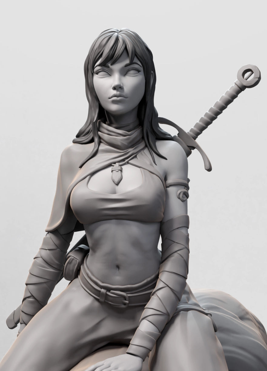 Arxila - Wolfrider (Mounted) - 3 Poses - 160mm Pin Up/Figure/Model/Diorama