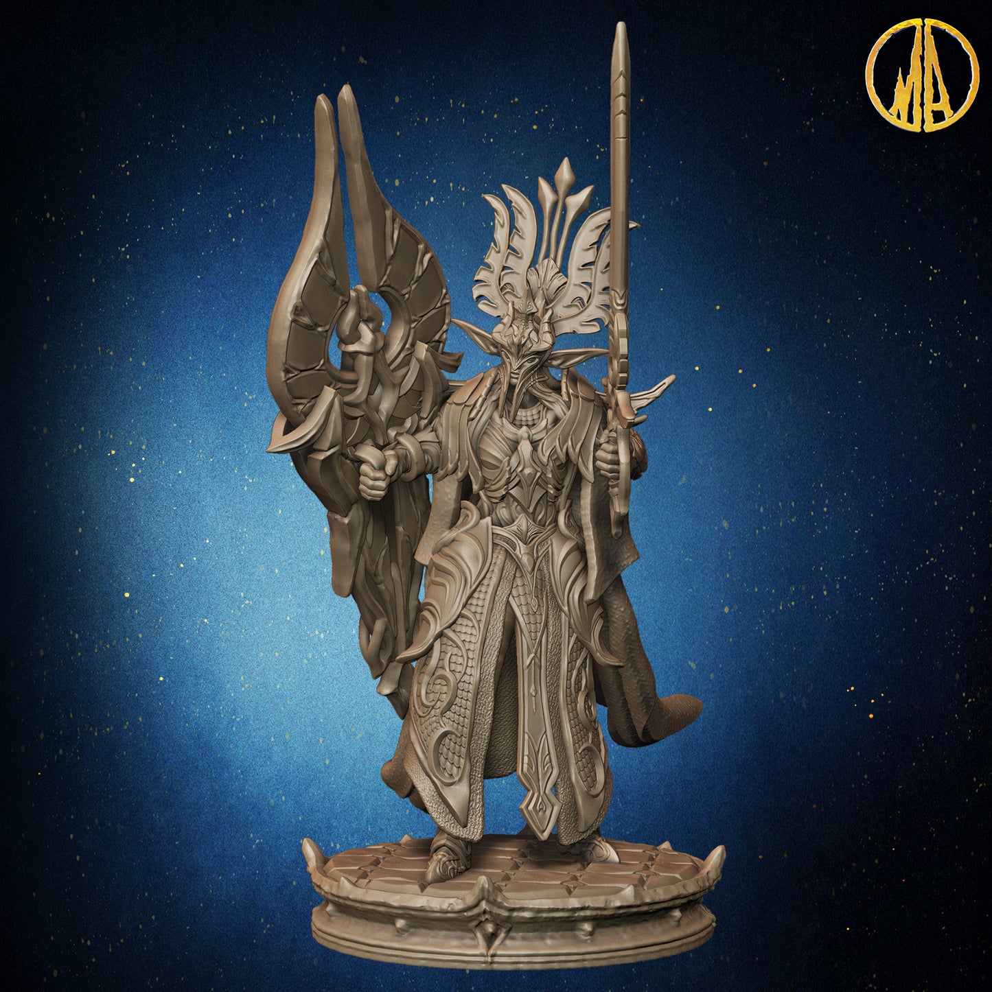 Monolith Arts - Whispering Forest - Wood Elf Female #1 - DnD/TTRPG Figure/Miniature