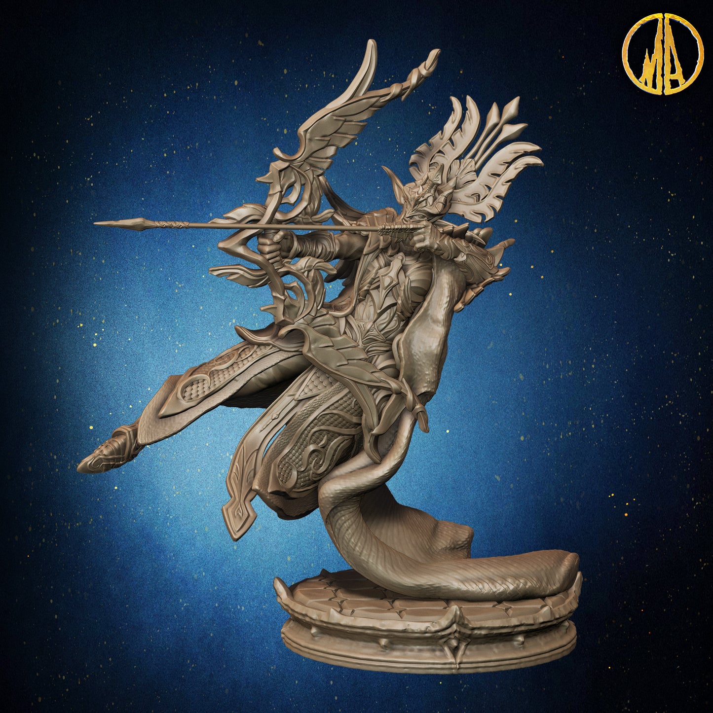 Monolith Arts - Whispering Forest - Wood Elf Female #2 - DnD/TTRPG Figure/Miniature